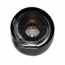 Conical ATV air filter with 38mm carbon housings