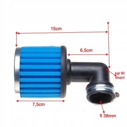 Air filter 38m conical tuning