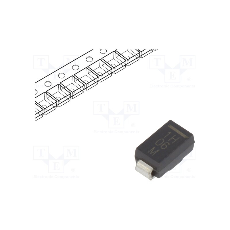 1 pcs x VISHAY - VS-10MQ060NTRPBF - Diode: Schottky rectifying, SMD, 60V, 1A, SMA,