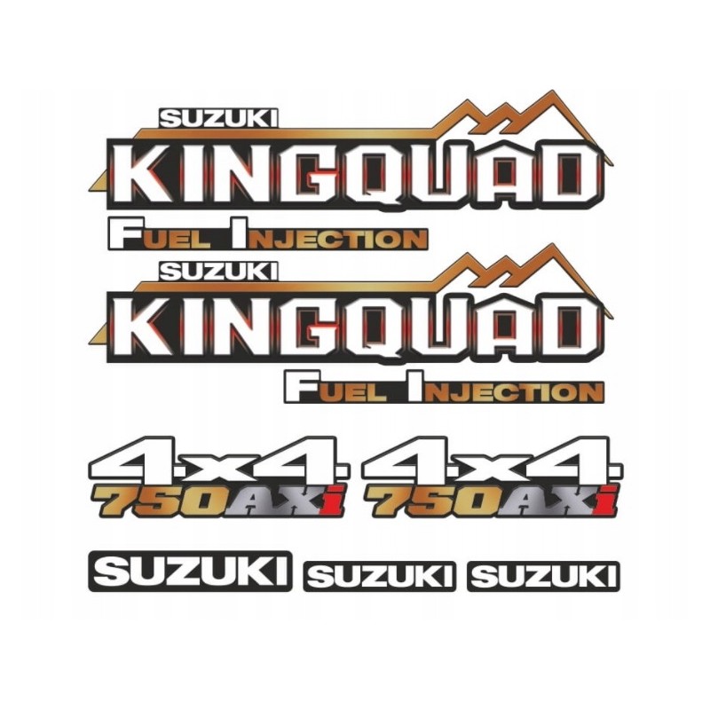 Suzuki Kingquad 750 stickers set