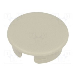 2 pcs x OKW - A4116007 - Cap, ABS, beige, push-in, round, A2516,A2616