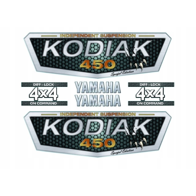 Yamaha kodiak 450 sticker set