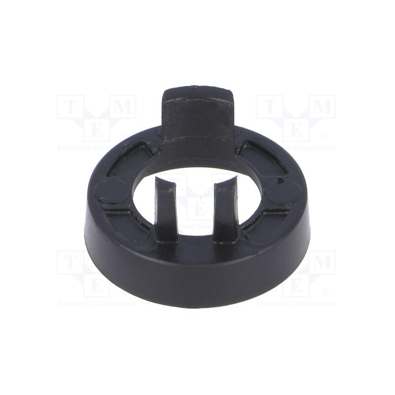 2 pcs x OKW - A5116000 - Nut cover, ABS, black, push-in, Ø: 16mm, A2516,A2616, Øint: 14.8mm