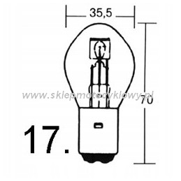 Ir bulb 6v 25 25w ba20d