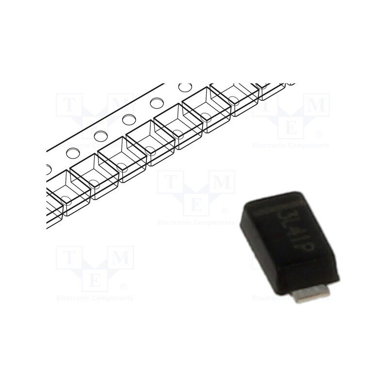 10 pcs x FAGOR - FRS1JW TRTB - Diode: rectifying, SMD, 600V, 1A, 250ns, DO214AC, Ufmax: 1.3V