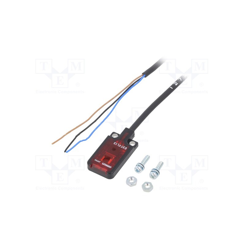 1 pcs x OMRON - E3T-FL13 2M - Sensor: photoelectric, Range: 1÷15mm, PNP, LIGHT-ON, Usup: 12÷24VDC