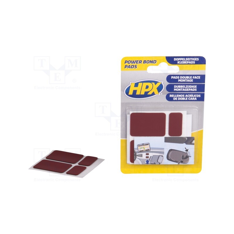1 set x HPX - PB1000 - Tape: fixing, double-sided, acrylic, anthracite