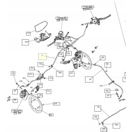 Front brake hose can am renegade g2 705601489 705601060 705601123