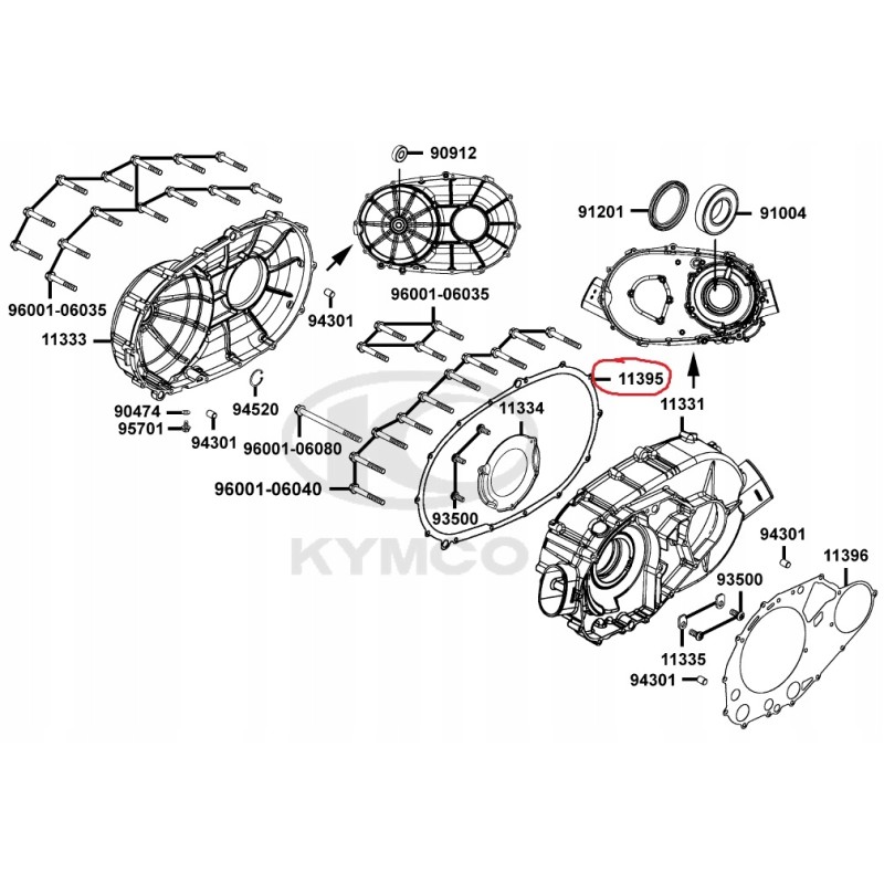 Kymco mxu maxxer gasket 400 450 465