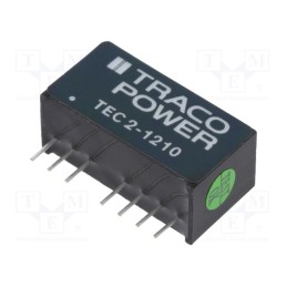 1 pcs x TRACO POWER - TEC 2-1210 - Converter: DC/DC, 2W, Uin: 9÷18V, Uout: 3.3VDC, Iout: 500mA, SIP8
