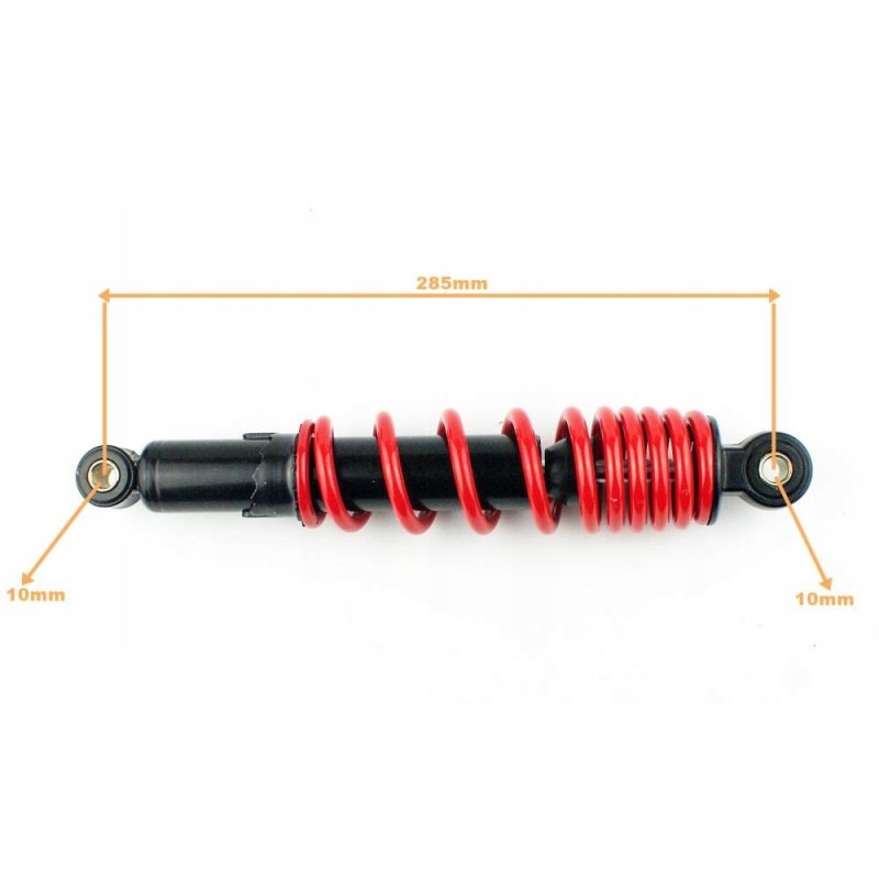 Rear shock absorber DL 28 5cm ATV 150 red