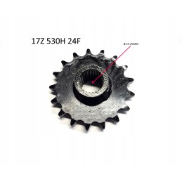 Output sprocket for quad FX200 Fuxin GTR 200 17 teeth 530h 23 cutters