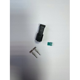 Cube connector for electric lamp wires, 1 piece