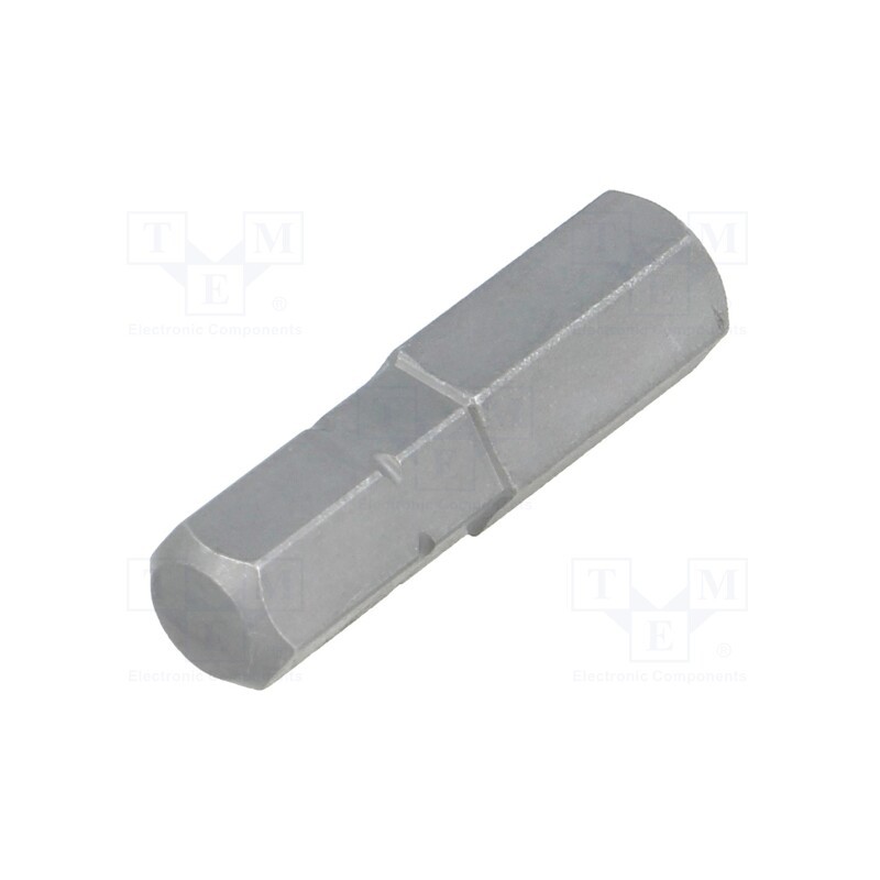 1 pcs x WERA - 5056332001 - Screwdriver bit, hex key, HEX 7mm, Overall len: 25mm