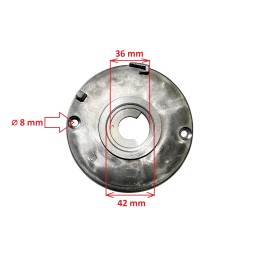 Shaft seal cover, round, left, atv