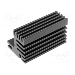 1 pcs x FISCHER ELEKTRONIK - SK 609 50 SA - Heatsink: extruded, TO220, black, L: 50mm, W: 30mm, H: 31mm, 7.8K/W