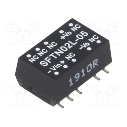 1 pcs x MEAN WELL - SFTN02L-05 - Converter: DC/DC, 2W, Uin: 4.5÷5.5V, Uout: 5VDC, Iout: 40÷400mA, SMD