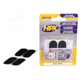 1 set x HPX - ZF1000 - Tape: hook and loop, W: 20mm, L: 0.05m, Thk: 2.1mm, synthetic rubber