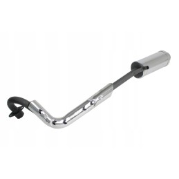 Exhaust muffler quad atv 139fmb 4t 110 125 black chrome