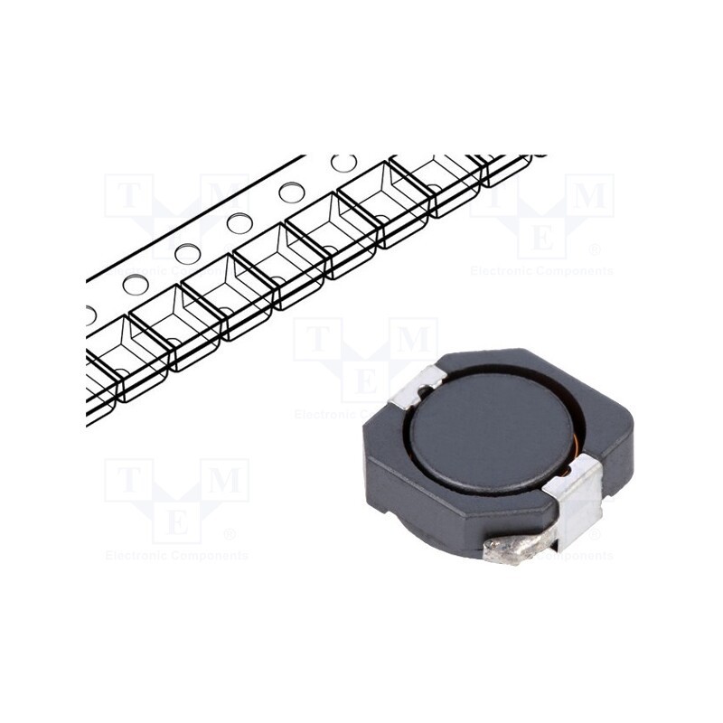 2 pcs x Viking - PSDB1004NT120 - Inductor: wire, SMD, 12uH, 3.92A, 46mΩ, ±20%, 10.3x10.4x4mm