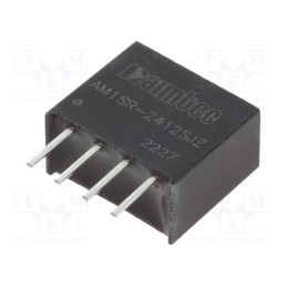 1 pcs x AIMTEC - AM1PS-2412SJZ - Converter: DC/DC, 1W, Uin: 21.6÷26.4V, Uout: 12VDC, Iout: 83mA, DIP8