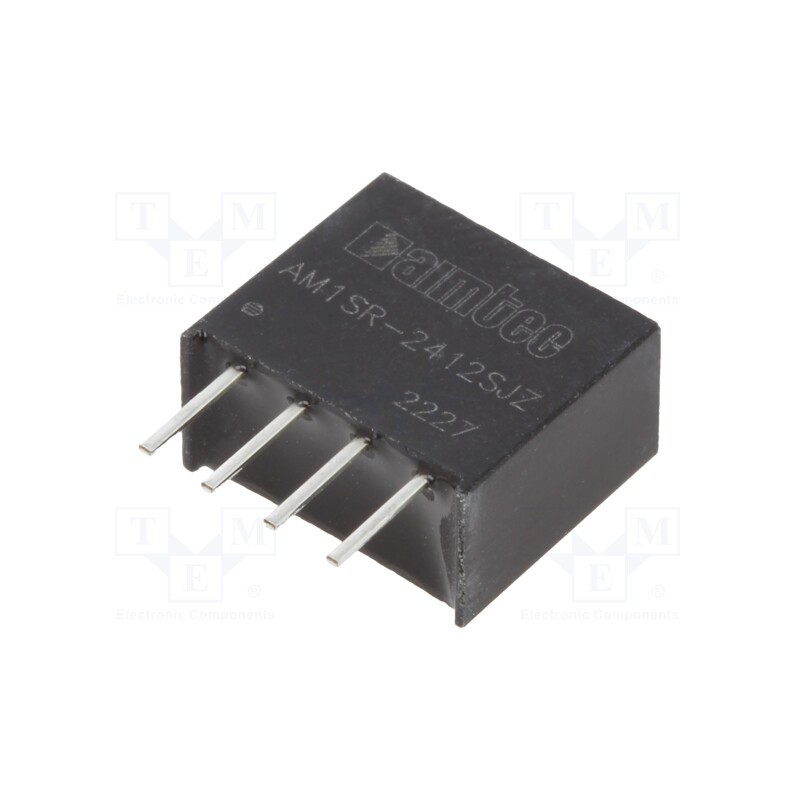 1 pcs x AIMTEC - AM1PS-2412SJZ - Converter: DC/DC, 1W, Uin: 21.6÷26.4V, Uout: 12VDC, Iout: 83mA, DIP8