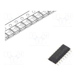 1 pcs x STMicroelectronics - ST232ABDR - IC: interface, transceiver, RS232, 400kbps, SO16, 5VDC
