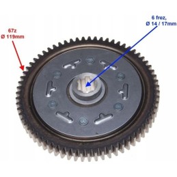 Clutch disc wheel 139 fmb 50 4t ac los king