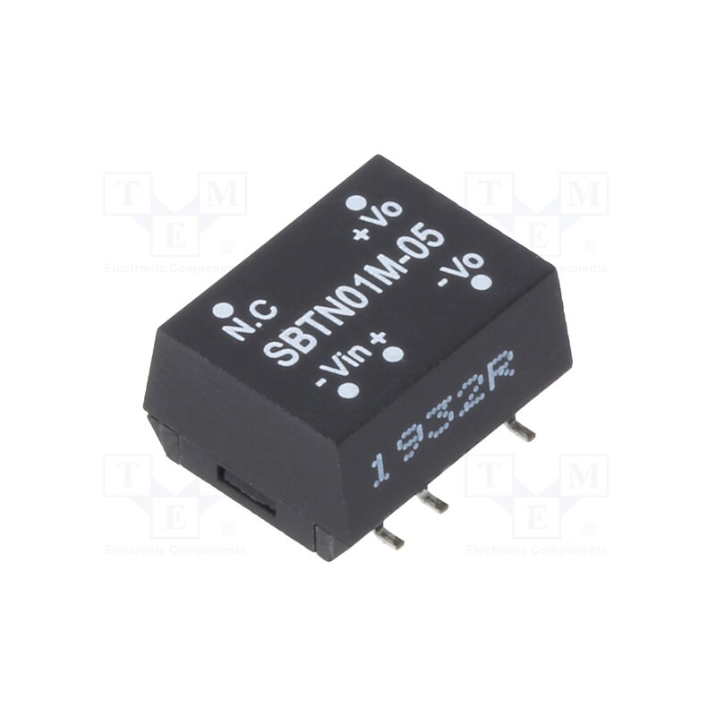 1 pcs x MEAN WELL - SBTN01M-05 - Converter: DC/DC, 1W, Uin: 10.8÷13.2V, Uout: 5VDC, Iout: 20÷200mA