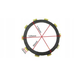 Clutch disc atv bashan bs250s 5 yamaha yfb 250