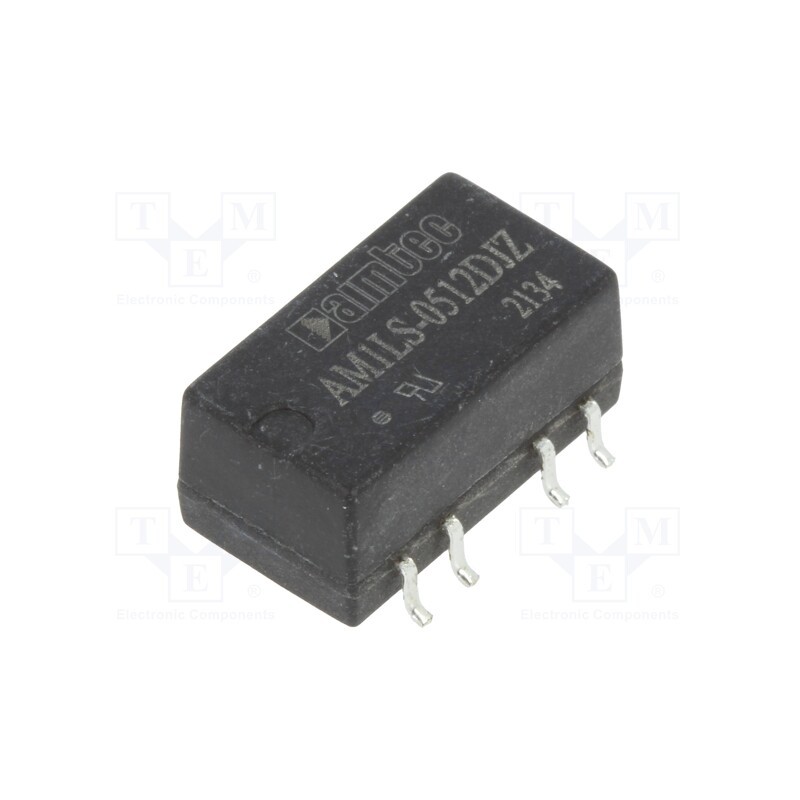 1 pcs x AIMTEC - AM1LS-0512DJZ - Converter: DC/DC, 1W, Uin: 4.5÷5.5V, Uout: 12VDC, Uout2: -12VDC, SMD