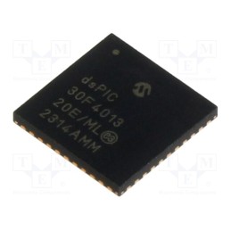 1 pcs x MICROCHIP TECHNOLOGY - DSPIC30F4013-20E/ML - IC: dsPIC microcontroller, 48kB, 1kBEEPROM,2kBSRAM, QFN44, DSPIC