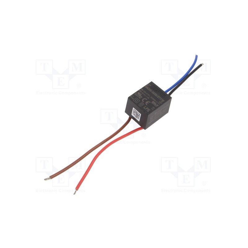 1 pcs x RECOM - RAC05-05SK/277/W - Converter: AC/DC, 5W, 85÷305VAC, Usup: 120÷430VDC, Uout: 5VDC, 80%