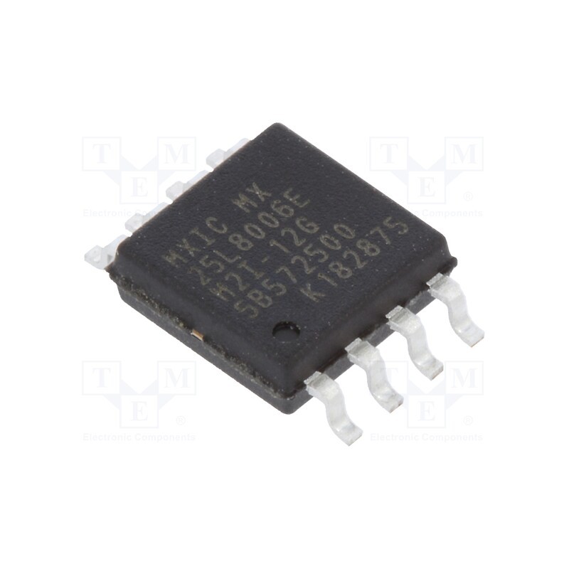 3 pcs x MACRONIX INTERNATIONAL - MX25L8006EM2I-12G/TUBE - IC: FLASH memory, 8MbFLASH, SPI, 86MHz, 2.7÷3.6V, SOP8, serial