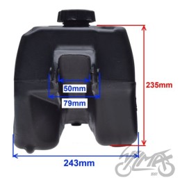Atv 110 150 200 250 fuel tank with tank cap