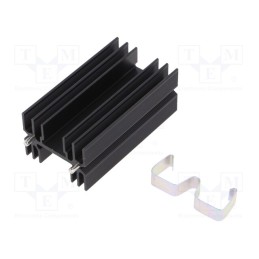 1 pcs x ALUTRONIC - PR31/63/MC - Heatsink: extruded, H, TO218,TO220,TOP3, black, L: 63mm, W: 35mm
