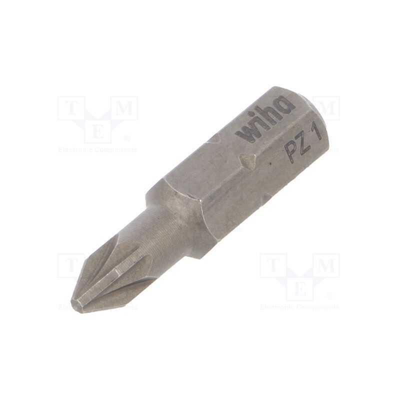 1 set x WIHA - 7859 - Screwdriver bit, Pozidriv®, PZ1, Overall len: 25mm, 3pcs, STANDARD