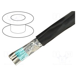 1 rol x ALPHA WIRE - 3315 SL005 - Wire, Alpha Essential C&C, 15x28AWG, PVC, dark grey, 600V, 30.5m