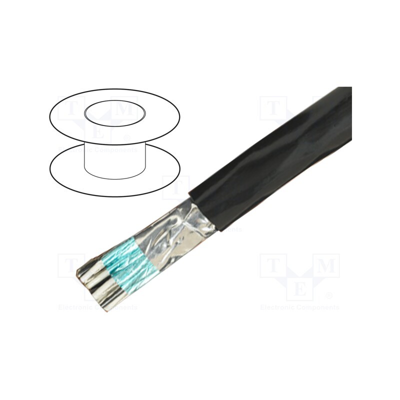 1 rol x ALPHA WIRE - 3315 SL005 - Wire, Alpha Essential C&C, 15x28AWG, PVC, dark grey, 600V, 30.5m