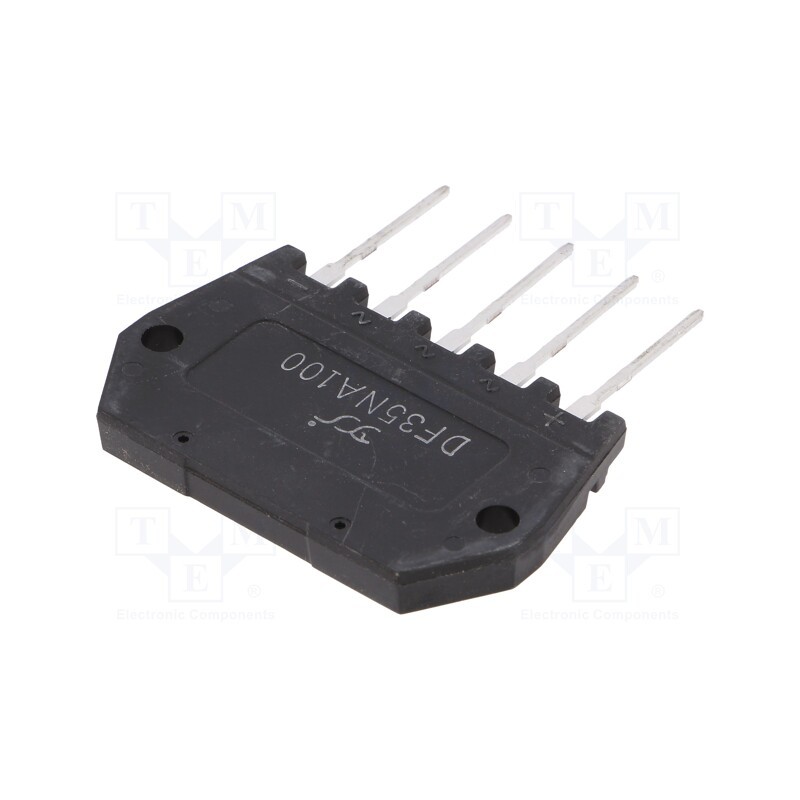 1 pcs x YANGJIE TECHNOLOGY - DF35NA100 - Bridge rectifier: three-phase, Urmax: 1kV, If: 35A, Ifsm: 400A, THT