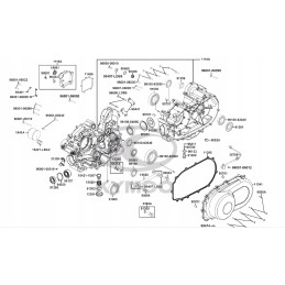 Kymco mxu 500 550 engine crankcase
