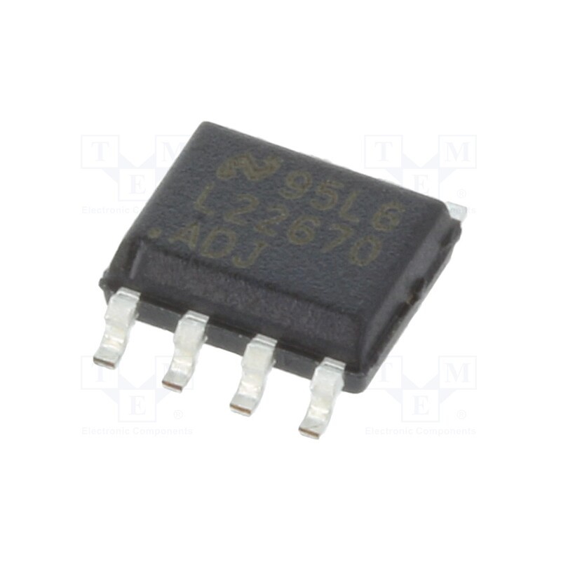 1 pcs x TEXAS INSTRUMENTS - LM22670MR-ADJ/NOPB - IC: PMIC, DC/DC converter, Uin: 4.5÷42VDC, Uout: 1.285÷37VDC, 3A
