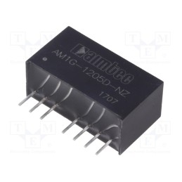 1 pcs x AIMTEC - AM1G-1205D-NZ - Converter: DC/DC, 1W, Uin: 9÷18V, Uout: 5VDC, Uout2: -5VDC, SIP8, THT