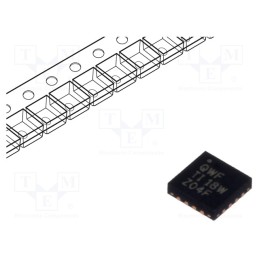 1 pcs x TEXAS INSTRUMENTS - TPS61181ARTER - IC: driver, boost, LED driver, WQFN16, 180mA, 5÷39V, Ch: 6, 5÷24VDC