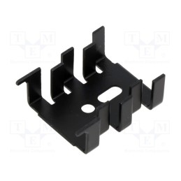 1 pcs x ALUTRONIC - FI351/30/SE - Heatsink: moulded, U, SOT32,TO126,TO220, black, L: 12.7mm, W: 25.4mm