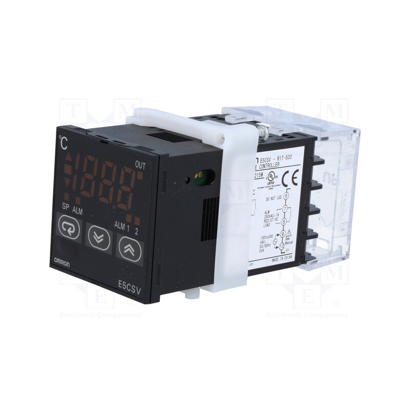 1 pcs x OMRON - E5CSV-R1T-500 100-240AC - Module: regulator, temperature, SPST-NO, OUT 2: SPST-NO, on panel