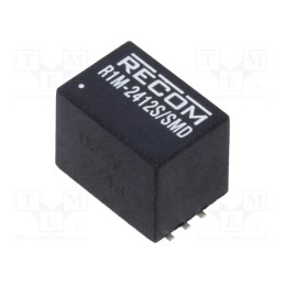 1 pcs x RECOM - R1M-2412S/SMD - Converter: DC/DC, 1W, Uin: 9÷36V, Uout: 12VDC, Iout: 90mA, SMD, R1M