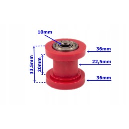 10mm roller guide tensioner swing arm chain atv quad bashan shineray 200