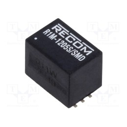 1 pcs x RECOM - R1M-1205S/SMD - Converter: DC/DC, 1W, Uin: 4.5÷18V, Uout: 5VDC, Iout: 200mA, SMD, R1M