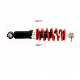 Rear shock absorber 24 8cm atv 110 125cc red